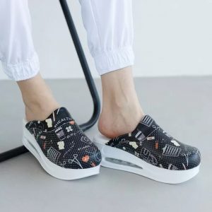 Взуття медичне сабо Health black з підошвою AirMax