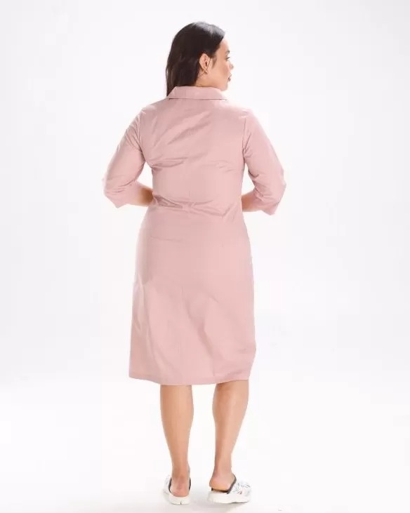 Медичний халат жіночий Софі ліловий +SIZE - Зображення 4