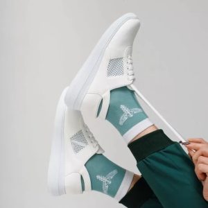 Взуття медичне жіноче кросівки з відкритою п’ятою White PU підошва