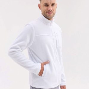 Медична кофта чоловіча флісова Фінляндія біла