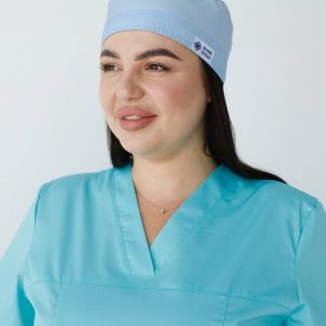 Медична шапочка лазурна