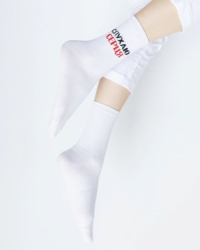 Медичні шкарпетки унісекс з принтом Слухаю серця - Зображення 2
